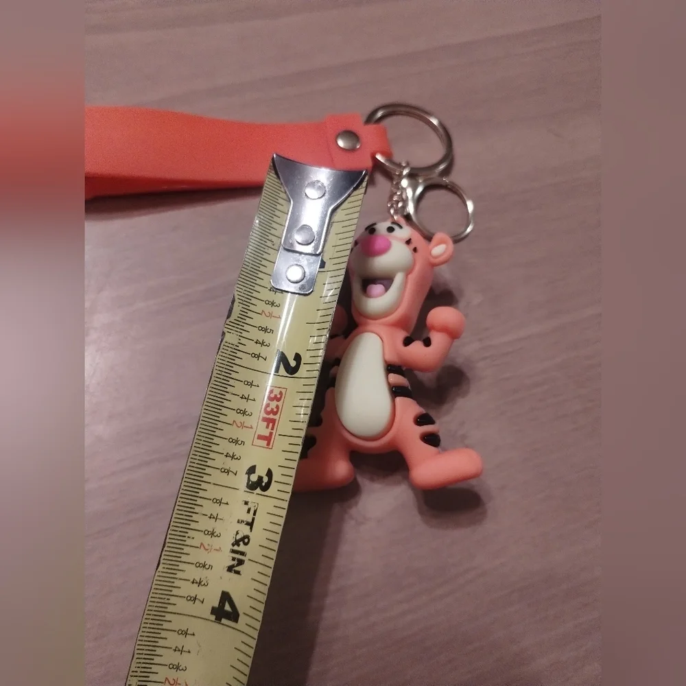 New Disney Tigger 3D Rubber Keychain | Winnie the Pooh Character Bag Charm